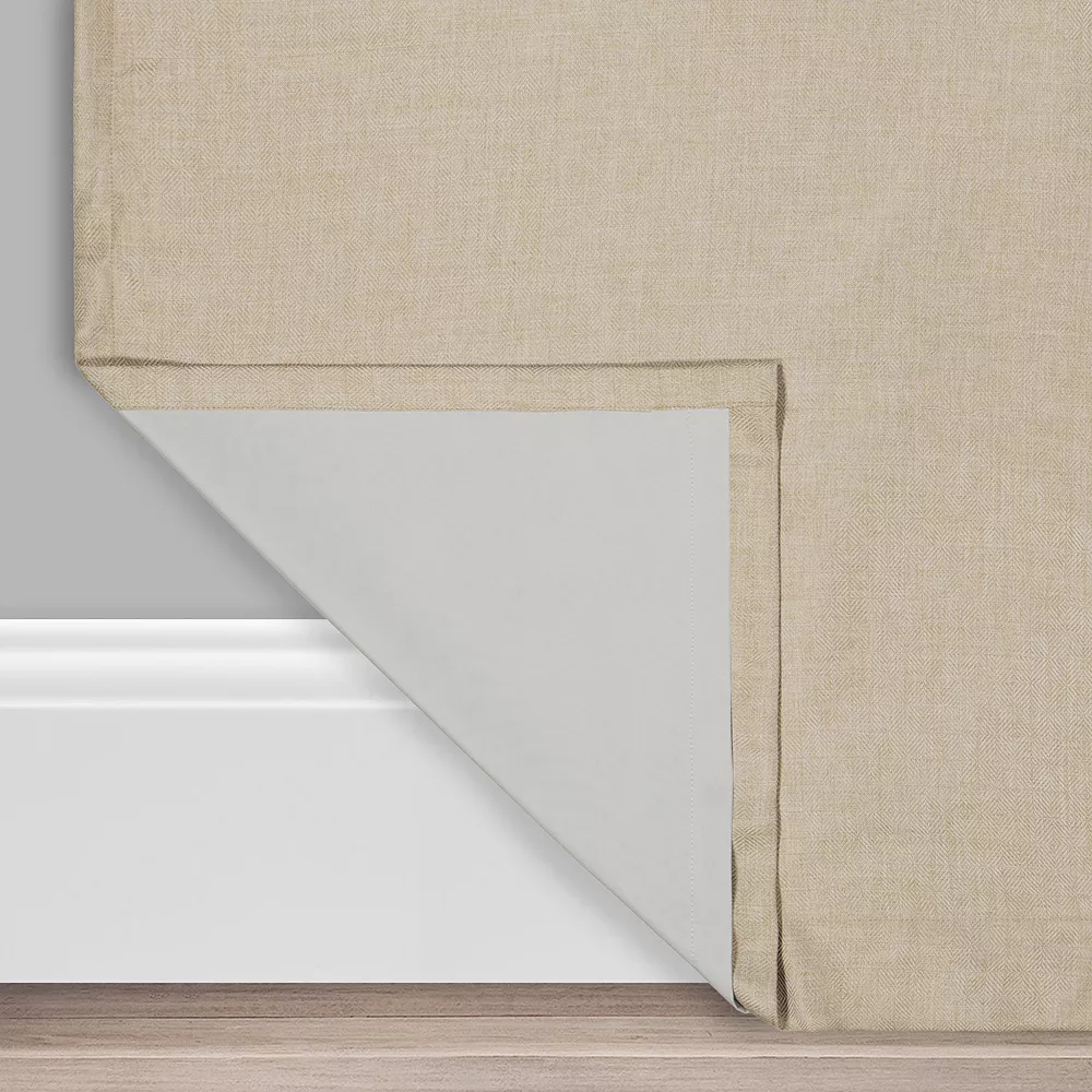 Eclipse Kira Herringbone Absolute Zero 100% Blackout Window Curtain 5 Eclipse Kira Herringbone Absolute Zero 100% Blackout Window Curtain - Image 3