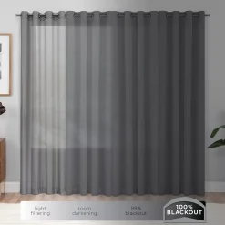 Eclipse Kira Herringbone Absolute Zero 100% Blackout Window Curtain 13 Eclipse Kira Herringbone Absolute Zero 100% Blackout Window Curtain -Greenland Home Fashions Shop 4204105 ALT7