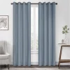 Eclipse Kira Herringbone Absolute Zero 100% Blackout Window Curtain 1 Eclipse Kira Herringbone Absolute Zero 100% Blackout Window Curtain -Greenland Home Fashions Shop 4204105 Ocean