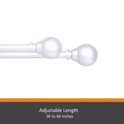 Kenney Fast Fit Dryden 5/8" Decorative Window Curtain Rod -Greenland Home Fashions Shop 4218848 ALT3