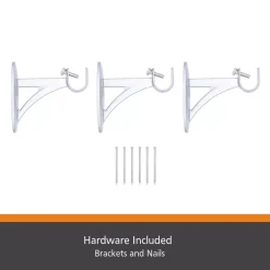 Kenney Fast Fit Dryden 5/8" Decorative Window Curtain Rod -Greenland Home Fashions Shop 4218848 ALT4