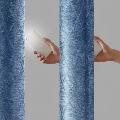 SunSmart Oxford Diamond Jacquard 100% Blackout Window Curtain -Greenland Home Fashions Shop 4250480 ALT5