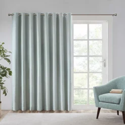 SunSmart Arlie Printed Heathered Blackout Patio Curtain