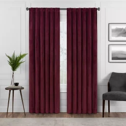 Eclipse Absolute Zero Harper Velvet 100% Blackout Window Curtain