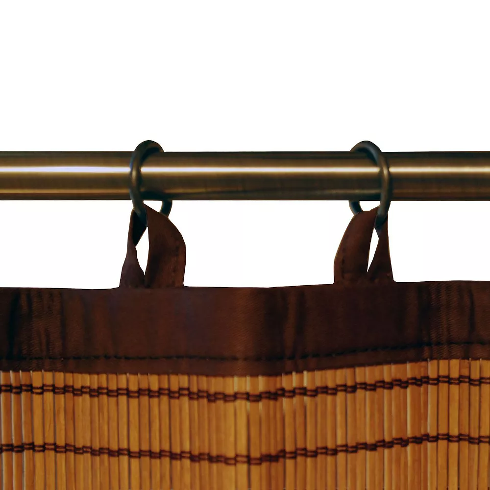 Versailles Home Fashions Bamboo Ring Top Sheer Tier 4 Versailles Home Fashions Bamboo Ring Top Sheer Tier - Image 2