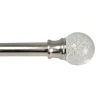 Versailles Home Fashions 1" Lexington Bubble Ball Rod Duet Set -Greenland Home Fashions Shop 4319520 Brushed Nickel