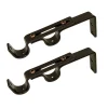 Versailles Home Fashions 2-pack Double Wall Brackets 1 Versailles Home Fashions 2-pack Double Wall Brackets -Greenland Home Fashions Shop 4319571 Espresso