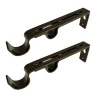 Versailles Home Fashions 2-pack Double Wall Brackets -Greenland Home Fashions Shop 4319572 Espresso