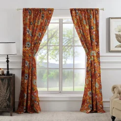 Greenland Home Fashions 2-pack Astoria Spice Window Curtains -Greenland Home Fashions Shop 4340740 ALT3