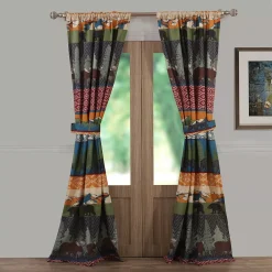 Greenland Home Fashions 2-pack Black Bear Lodge Window Curtains -Greenland Home Fashions Shop 4340743 ALT3