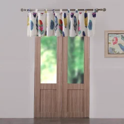 Greenland Home Fashions Dream Catcher Teal Window Valance