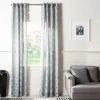 Safavieh Kenji 1-Panel Window Curtain -Greenland Home Fashions Shop 4393510 Charcoal