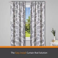 Kenney Fast Fit Campbell 5/8" Window Curtain Rod -Greenland Home Fashions Shop 4395006 ALT