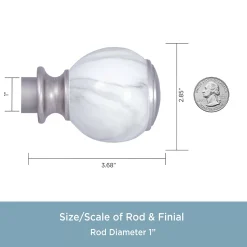 Kenney Khaleesi 1" Premium Window Curtain Rod -Greenland Home Fashions Shop 4395025 ALT2