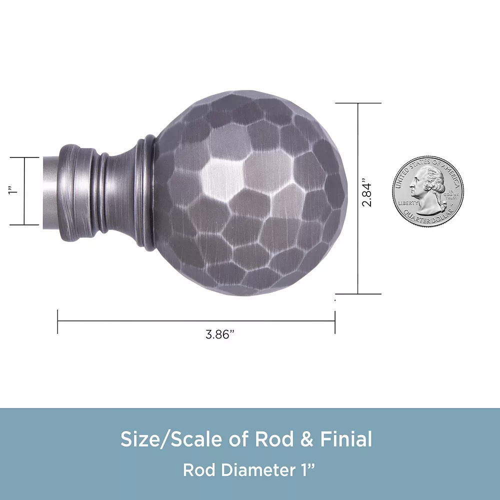 Kenney Hailey 1" Premium Window Curtain Rod 5 Kenney Hailey 1" Premium Window Curtain Rod - Image 3