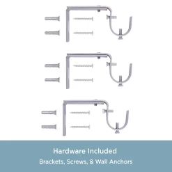 Kenney Hailey 1" Premium Window Curtain Rod 9 Kenney Hailey 1" Premium Window Curtain Rod -Greenland Home Fashions Shop 4395092 ALT3