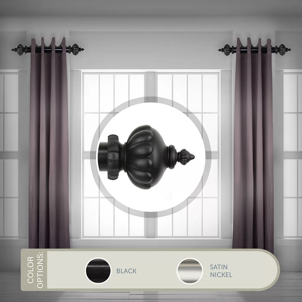 Rod Desyne 1.5" Imperial Side Curtain Rod 4 Rod Desyne 1.5" Imperial Side Curtain Rod - Image 2