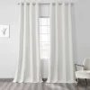 EFF Vintage Thermal Cross Linen Weave Max Blackout Window Curtain