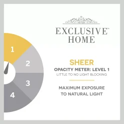 Exclusive Home Belgian Sheer Rod Pocket Tie Up Shade -Greenland Home Fashions Shop 4405146 ALT95