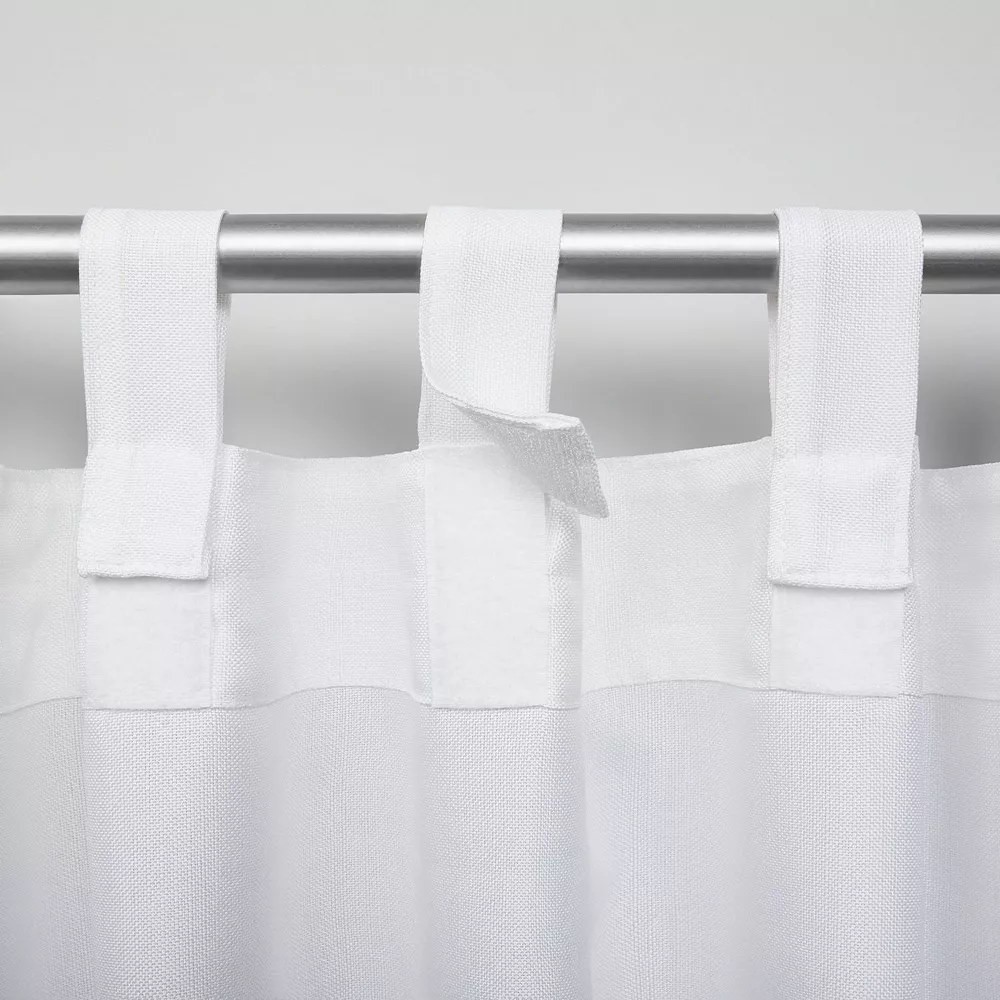 Exclusive Home 2-pack Biscayne Indoor/Outdoor Two Tone Textured Tab Top Window Curtains 6 Exclusive Home 2-pack Biscayne Indoor/Outdoor Two Tone Textured Tab Top Window Curtains - Image 4