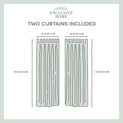 Exclusive Home 2-pack Biscayne Indoor/Outdoor Two Tone Textured Tab Top Window Curtains 13 Exclusive Home 2-pack Biscayne Indoor/Outdoor Two Tone Textured Tab Top Window Curtains -Greenland Home Fashions Shop 4405179 ALT86