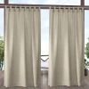 Exclusive Home 2-pack Biscayne Indoor/Outdoor Two Tone Textured Tab Top Window Curtains -Greenland Home Fashions Shop 4405179 Natural