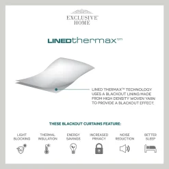 Exclusive Home 2-pack Crescendo Lined Blackout Window Curtains -Greenland Home Fashions Shop 4405184 ALT91