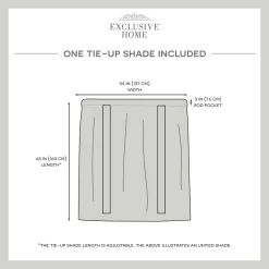 Exclusive Home Loha Light Filtering Rod Pocket Tie Up Shade 11 Exclusive Home Loha Light Filtering Rod Pocket Tie Up Shade -Greenland Home Fashions Shop 4405197 ALT94