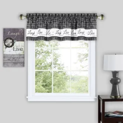 Achim Live, Love, Laugh Window Curtain Valance