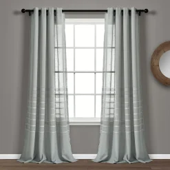 Lush Décor Lush Decor 2-pack Bridie Grommet Sheer Window Curtain Set