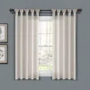 Lush Décor Lush Decor 2-pack Burlap Knotted Tab Top Window Curtain Set 1 Lush Décor Lush Decor 2-pack Burlap Knotted Tab Top Window Curtain Set -Greenland Home Fashions Shop 4420991 Light Linen