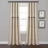 Lush Décor Lush Decor 2-pack Farmhouse Button Stripe Yarn Dyed Woven Cotton Window Curtain Set -Greenland Home Fashions Shop 4420997 Linen