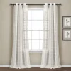 Lush Décor Lush Decor 2-pack Farmhouse Textured Grommet Sheer Window Curtain Set -Greenland Home Fashions Shop 4420998 White