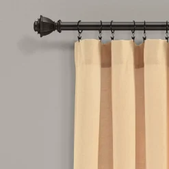 Lush Décor Lush Decor Linen Button Window Curtain Panel -Greenland Home Fashions Shop 4421077 ALT