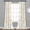 Lush Décor Lush Decor 2-pack Pineapple Toss Window Curtain Set -Greenland Home Fashions Shop 4421107 Gold