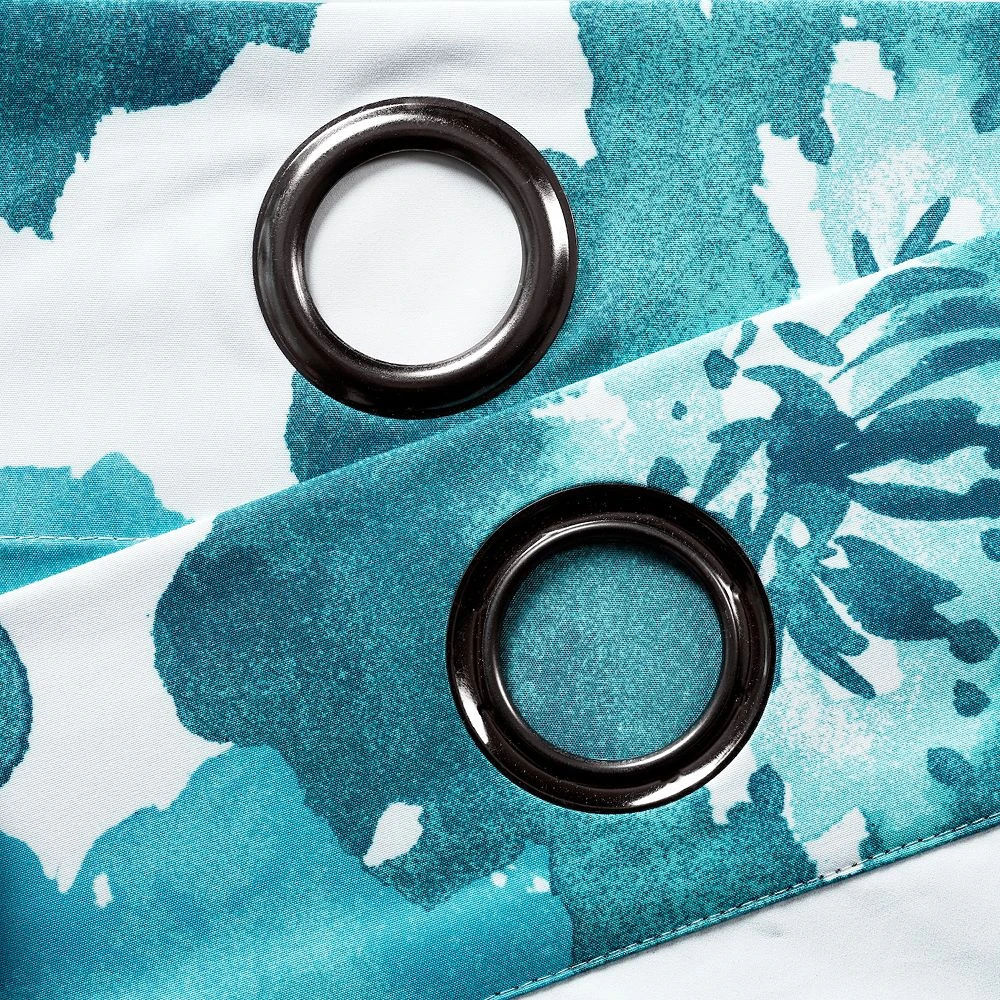 Lush Décor Lush Decor 2-pack Julie Floral Insulated Grommet 100% Blackout Window Curtains 6 Lush Décor Lush Decor 2-pack Julie Floral Insulated Grommet 100% Blackout Window Curtains - Image 4