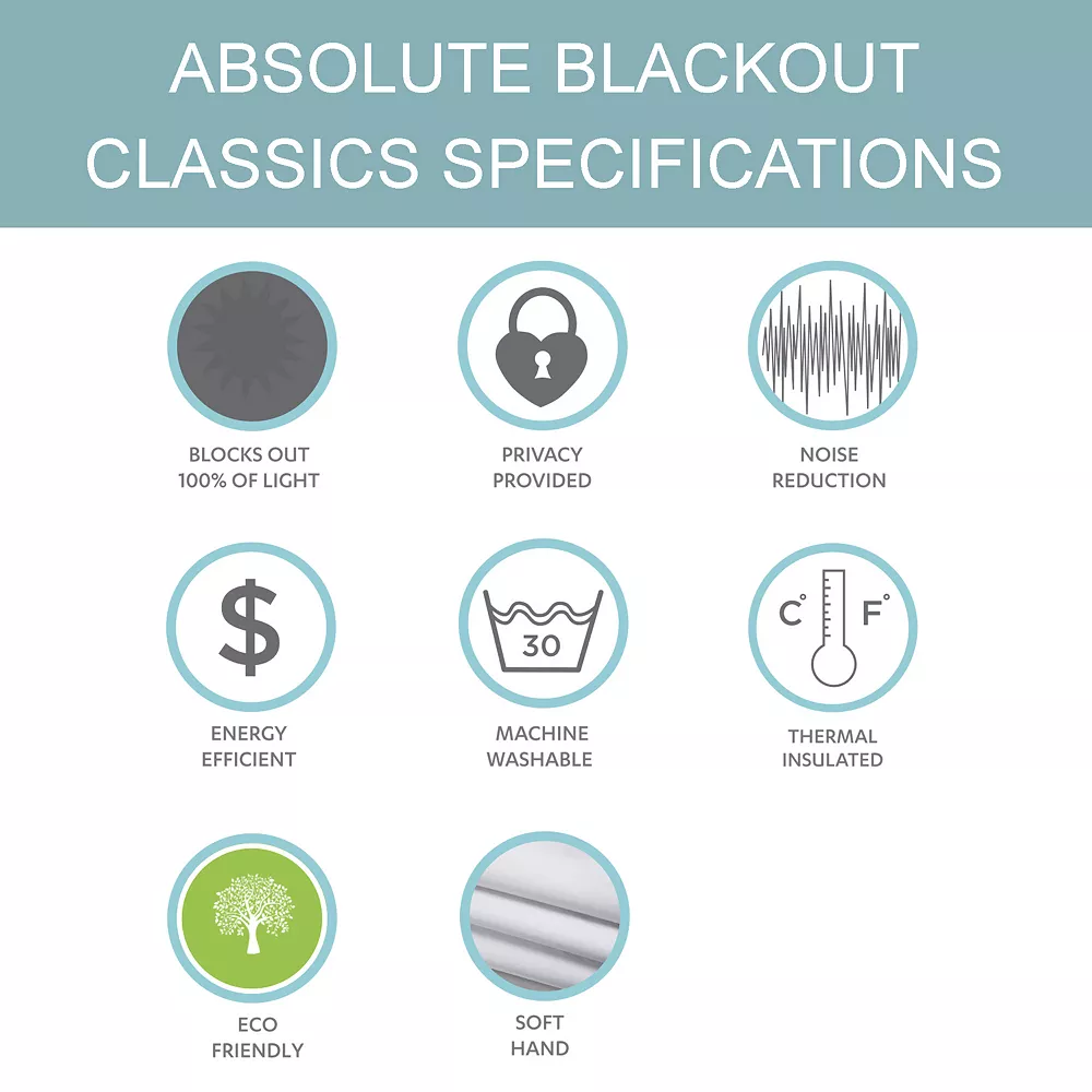 Lush Décor Lush Decor 2-pack Julie Floral Insulated Grommet 100% Blackout Window Curtains 8 Lush Décor Lush Decor 2-pack Julie Floral Insulated Grommet 100% Blackout Window Curtains - Image 6