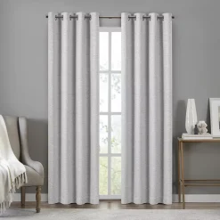 Eclipse 2-panel Absolute Zero Draft Stopper Brighton 100% Blackout Curtain Set
