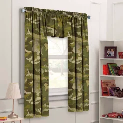 Dream Factory Geo Camo 3-piece Window Curtain & Valance Set