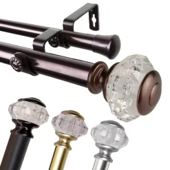 Rod Desyne 1" Inez Double Curtain Rod 5 Rod Desyne 1" Inez Double Curtain Rod -Greenland Home Fashions Shop 4433027 ALT