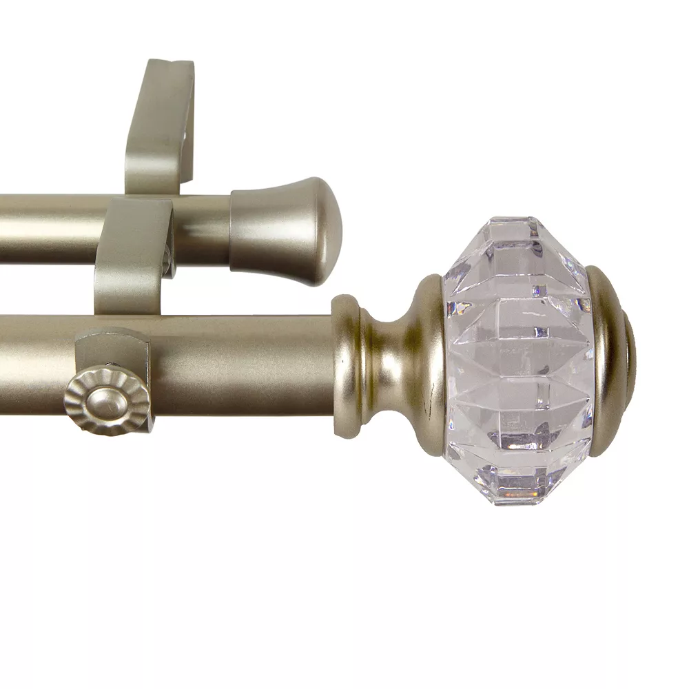 Rod Desyne 1" Inez Double Curtain Rod 3 Rod Desyne 1" Inez Double Curtain Rod