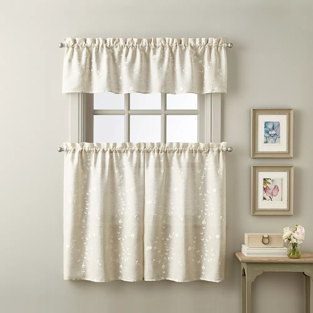 CHF Lynette Tier Window Curtain Set 7 CHF Lynette Tier Window Curtain Set - Image 5