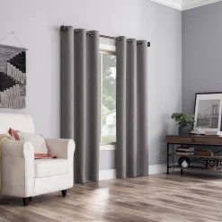 The Big One® 2-pack Kentfield Woven Texture Solid Room Darkening Window Curtain Set 12 The Big One® 2-pack Kentfield Woven Texture Solid Room Darkening Window Curtain Set -Greenland Home Fashions Shop 4451970 ALT5