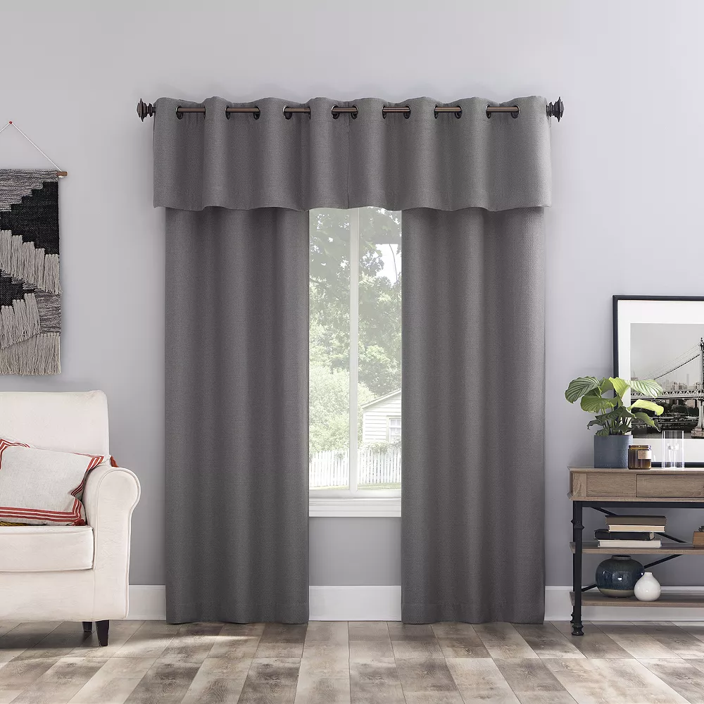 The Big One® 2-pack Kentfield Woven Texture Solid Room Darkening Window Curtain Set 8 The Big One® 2-pack Kentfield Woven Texture Solid Room Darkening Window Curtain Set - Image 6