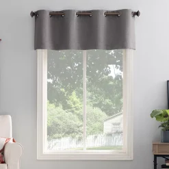 The Big One® Kentfield Woven Texture Solid Room Darkening Valance