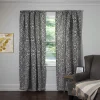 Silk+Home Lyric 2-pack Window Curtains -Greenland Home Fashions Shop 4454904 Black