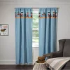 Sun+BLK Naty Blackout 2-pack Window Curtains -Greenland Home Fashions Shop 4455134 Blue