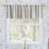 Archaeo Slub Texture Stripe Kitchen Curtain Valance 2 Archaeo Slub Texture Stripe Kitchen Curtain Valance -Greenland Home Fashions Shop 4473322 Linen White