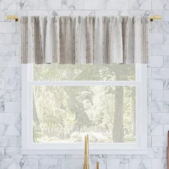 Archaeo Slub Texture Stripe Kitchen Curtain Valance