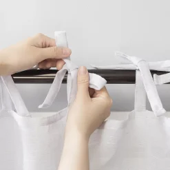 No. 918 Bethany Slub Textured Sheer Tie Top Window Curtain 8 No. 918 Bethany Slub Textured Sheer Tie Top Window Curtain -Greenland Home Fashions Shop 4476993 ALT